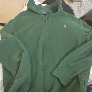 Ralph Lauren Forest Green Zip Pullover
